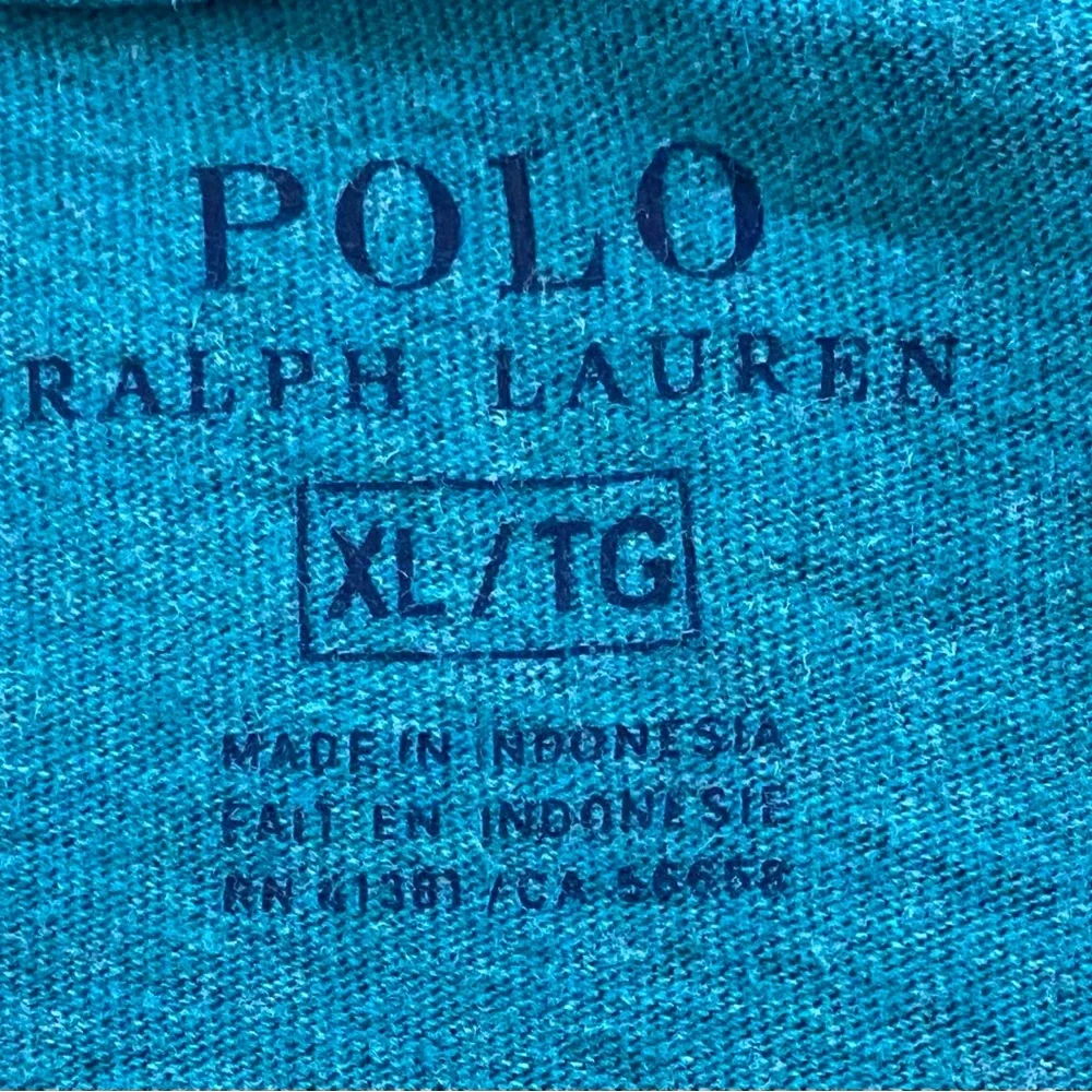 Polo by Ralph‎ Lauren Men’s XL Teal Green 100% Cotton Long Sleeve Tee